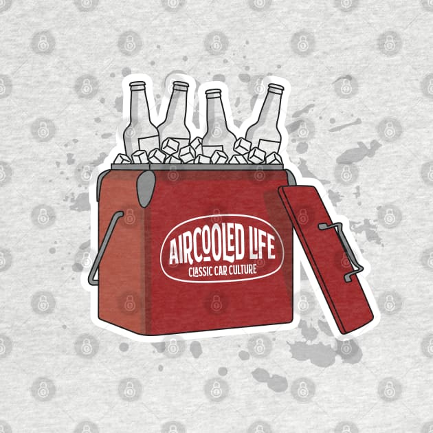 Aircooled Life Cool Box Beer Design T-Shirt by Aircooled Life